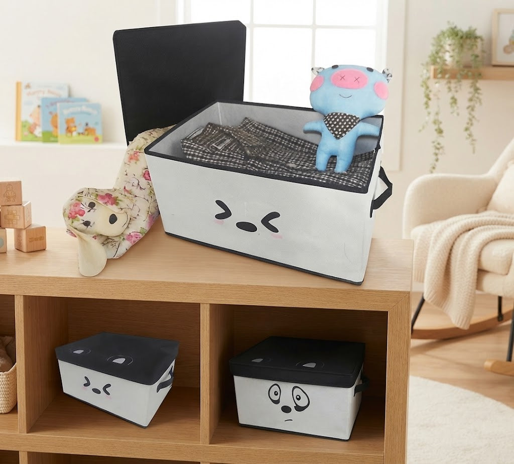 Cute Cartoon Animal Foldable Storage Box For Clothes And Toys