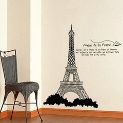 Eiffel Tower French Quote Wall Sticker Decal For Home Decor