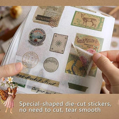 Vintage Scrapbook Stickers – Nostalgia Aesthetic for Journaling and Crafts
