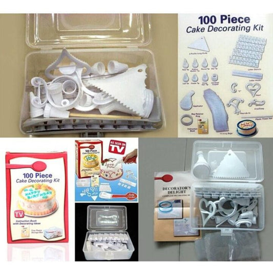 100 pcs Cake Decorating Kit – Complete Set for Professional & Home Bakers.