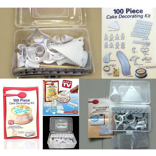 100 Piece Cake Decorating Kit Complete Baking and Frosting Set