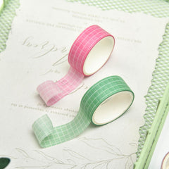 Afternoon Tea Cherry Plaid Theme Decorative Washi Tape Set