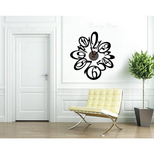 Clock For Wall Antique Design Sticker Wall Clock For Home Decoration.