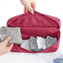 Dual Color Travel Pouch For Women Stuffs Storage Bag Organizer