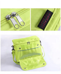 Green Play & Joy Slogan Print Casual Travel Shoulder Bag