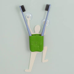 Creative Climbing Man Wall Mounted Toothbrush Holder And Storage Stand