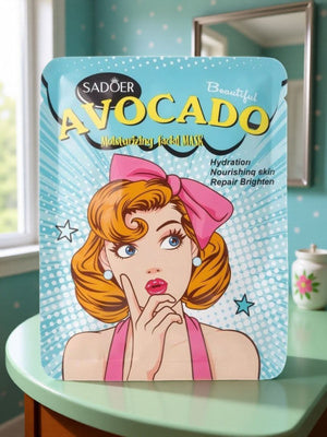 Sadoer Avocado Moisturizing Facial Mask Hydrating And Nourishing Skin Repair