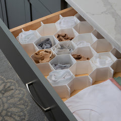 8 Pieces Honeycomb Drawer Organizer Dividers for Multiple-Stuffs