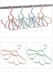 Clear Acrylic Multi-Loop Scarf And Belt Closet Space Saver Hanger