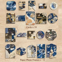 Butterfly & Mushroom Scrapbook Gift Kit – Notebook, Stickers, Papers, Washi