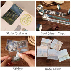 Butterfly & Mushroom Scrapbook Gift Kit – Notebook, Stickers, Papers, Washi