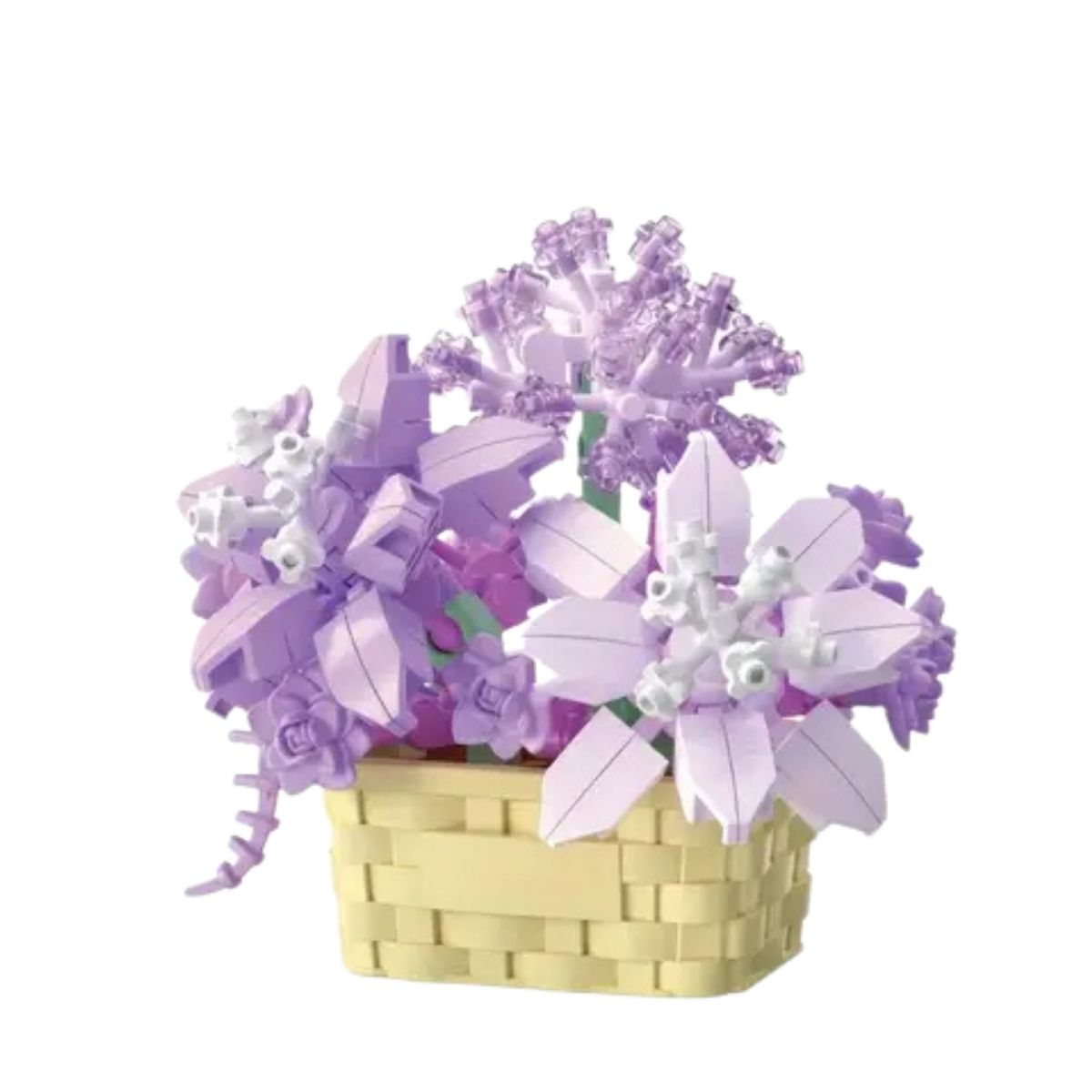 World of Flowers Building Blocks Basket Set with Gift Box