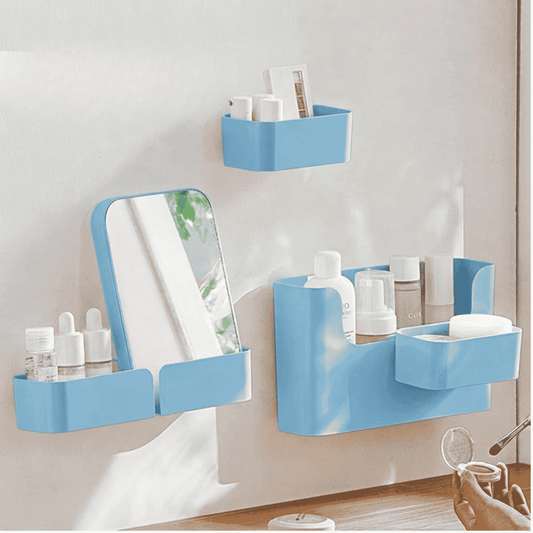 Mounted Plastic Storage Box Organizer Holder Container Multipurpose Caddy