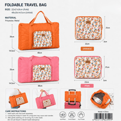 Foldable Travel Duffle Bag Large Capacity Luggage Boston Tote