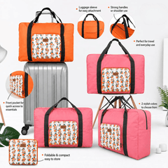 Foldable Travel Duffle Bag Large Capacity Luggage Boston Tote