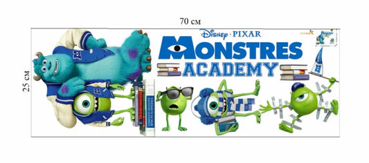 Monsters University Movie Character Wall Sticker Decal Vinyl Decor