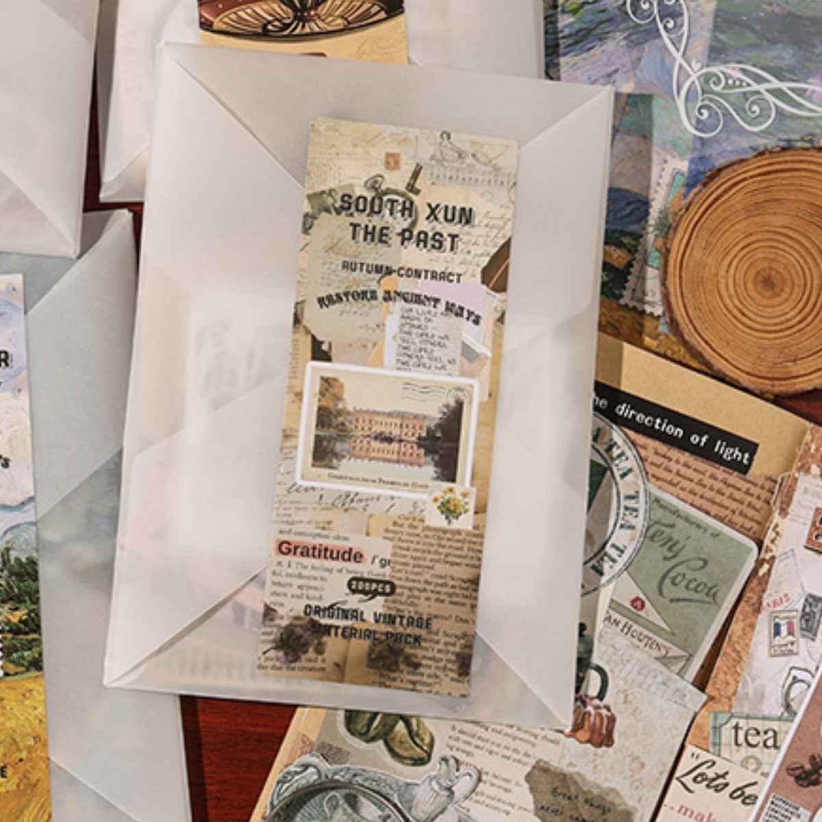 Vintage Scrapbook Paper Pack – Retro Aesthetic Journal Craft Supplies