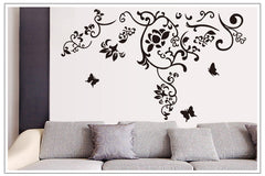 Black Wall Sticker AY-9106 Butterfly Vinyl Wall Art Paper PVC Removeable Wall Decor
