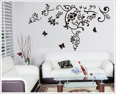 Black Wall Sticker AY-9106 Butterfly Vinyl Wall Art Paper PVC Removeable Wall Decor