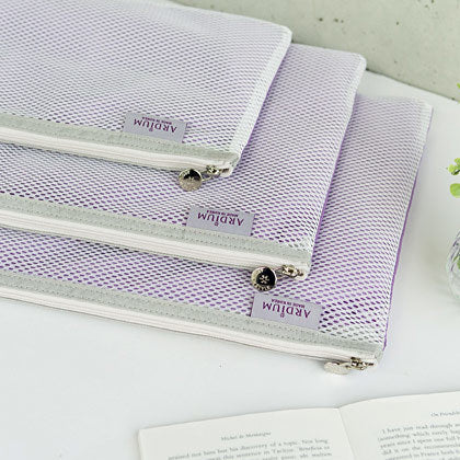 Ardium Travel Pouches Set of 3 Multipurpose Mesh Travel Storage Organizer Set.