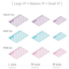 Ardium Travel Pouches Set of 3 Multipurpose Mesh Travel Storage Organizer Set.