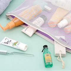 Ardium Travel Pouches Set of 3 Multipurpose Mesh Travel Storage Organizer Set.
