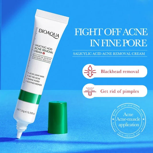 Bioaqua Salicylic Acid Acne Removal Cream Pores Oil Control Treatment