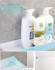 Racks Bathroom Shelf Storage Organizer With Towel Bar & Hooks.