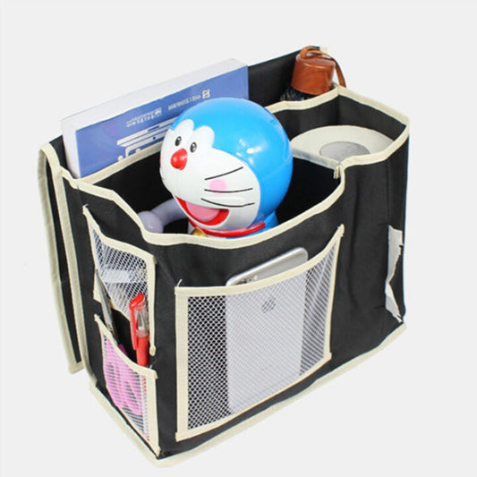 Bedside Storage Organizer Bag – 6 Pockets for Books, Remotes & More.