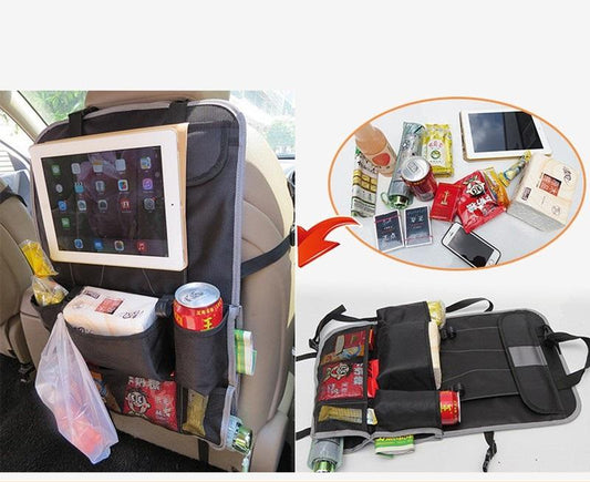 Car Back Seat Multi-Pocket Storage Back Seat Organizer Holder Convenient Waterproof Travel Bag Stowing Tidying Car Accessories