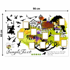 Self-Adhesive Family Tree Photo Frame Wall Sticker – Vinyl Decal for Baby Nurseries & Kids’ Rooms