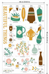 Wall Stickers Beautiful Botanical Peel and Stick Boho Decals