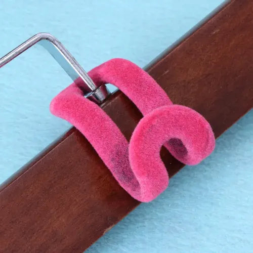 Velvet Cascading Hanger Connector Hooks Space Saving