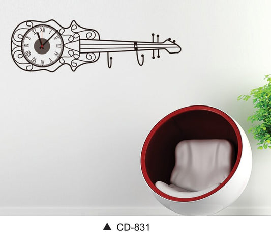 Guitar Wall Clock Modern Design Wall Clock For Home Decor.