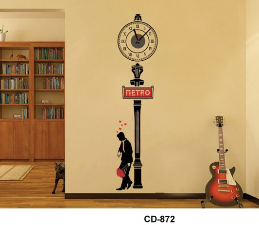 Decorative Wall Clock Large Clock Wall Sticker For Home Decor.