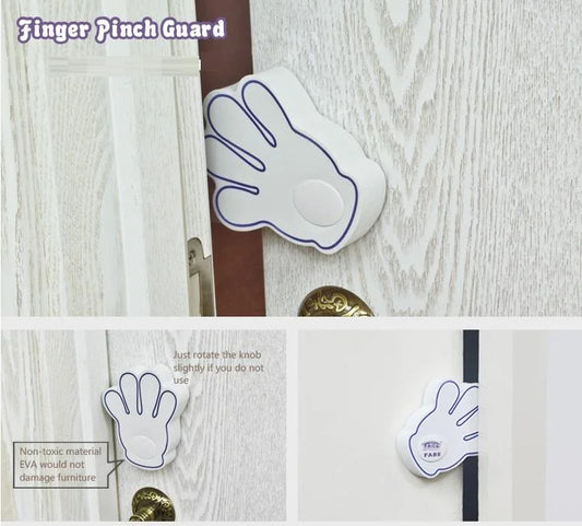 Baby Finger Pinch Guard Hand Shape Safety Protector for Doors & Cabinets.
