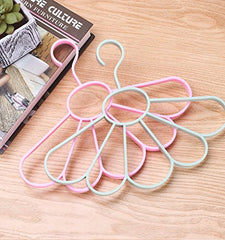 Clear Acrylic Multi-Loop Scarf And Belt Closet Space Saver Hanger
