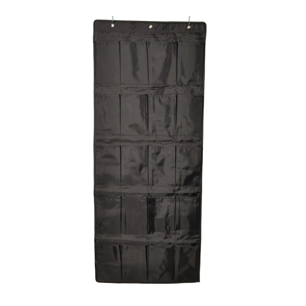 20 Pocket Hanging Shoe Storage Organizer Space-Saving Hanging Organizer With Hooks.