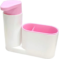 Kitchen Sponge Storage Shelf Detergent Dispenser Sink Cleaning Brush Storage Rack Bathroom Hand Sanitizer Bottle