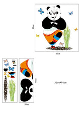 Modern Wall Clock Design Kungfu Panda Sticker Clock For Home Decoration.