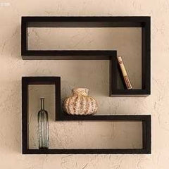 L-Shaped Wall Mounted Floating Shelf Open Display Storage Rack Shelves for Bathroom, Kitchen Living Room.