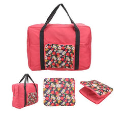 Waterproof Folding Boston Bag Mom & Baby Travel Bag, Lightweight & Multi-Purpose Duffel with Luggage Handle Slot.
