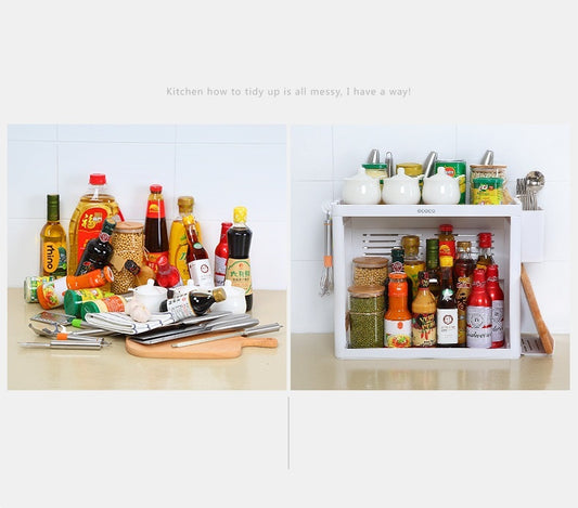 Kitchen Rack-Maximize Your Kitchen with This Plastic Kitchen Rack