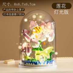 Mini Building Block Flower Set – Kids Toy Puzzle & Decorative Gift