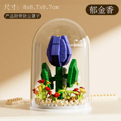 Mini Building Block Flower Set – Kids Toy Puzzle & Decorative Gift