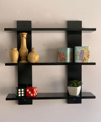 3 Tier Floating Shelves, for Photos, Decorative Items, and Books