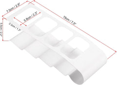 Remote Holder 4-Grid Desktop Organizer Holder for TV & AC Remotes, Space-Saving Rack.