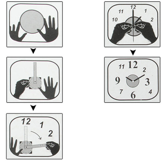 Clock Wall Stickers Graceful Design Wall Clock For Home Decor.