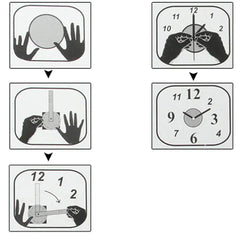 Clock For Wall Cute Sticker Clock Design For Kids Room Wall Art.