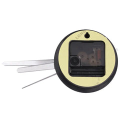 Black Clock Sticker Unique Design Wall Clock For Home Decor.